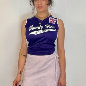 Beverly Hills softball little league tank top. Girls size L. Baby tank size XS
